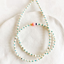 Load image into Gallery viewer, Flamingos in My Glass Necklace