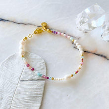 Load image into Gallery viewer, Gamora Natural Stone and Pearl Bracelet
