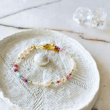 Load image into Gallery viewer, Gamora Natural Stone and Pearl Bracelet
