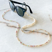 Load image into Gallery viewer, Isabelle Pearl & Natural Stone Eyeglass Chain