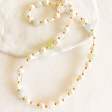Load image into Gallery viewer, Kia Aquamarine & & Heliodor & Pink Quartz & Lila Amethyst & Coral Necklace