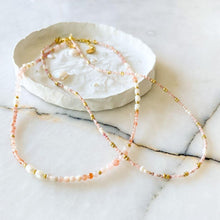 Load image into Gallery viewer, Jackie Rhodochrosite & Pearl Necklace