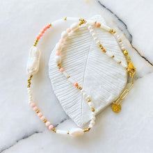 Load image into Gallery viewer, Noa Natural Pearl Coral Necklace