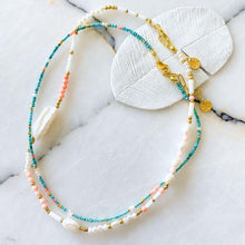 Load image into Gallery viewer, Noa Natural Pearl Coral Necklace