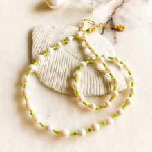 Load image into Gallery viewer, Joyful Pearls Lime Necklace
