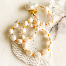 Load image into Gallery viewer, Joyful Pearls Tangerine Necklace
