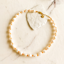 Load image into Gallery viewer, Joyful Pearls Tangerine Necklace
