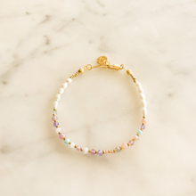 Load image into Gallery viewer, Isabelle Pearl &amp; Natural Stone Bracelet
