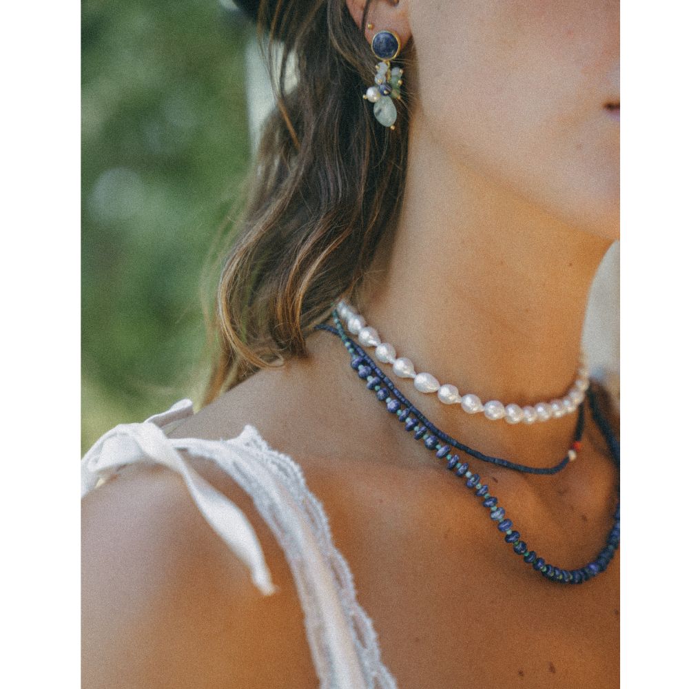30 SPF Necklace | Mini Baroque Pearl