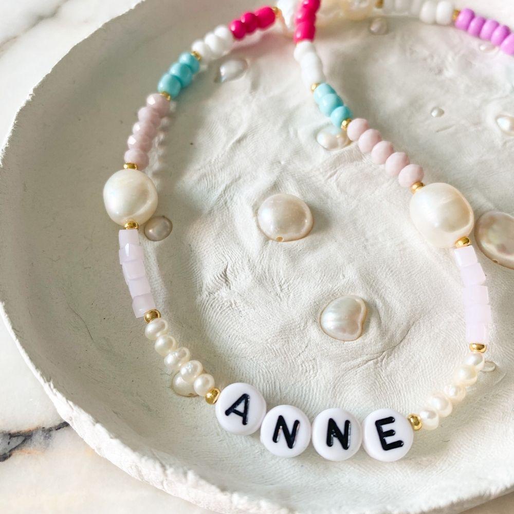 Personalised Darling Natural Pearl Necklace