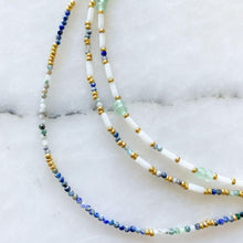 Load image into Gallery viewer, Dahlia Emerald &amp; Coral &amp; Sodalite Necklace
