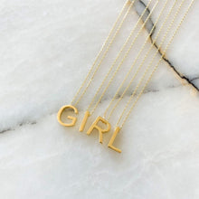 Load image into Gallery viewer, Alphabet Silver Chain Necklace | R
