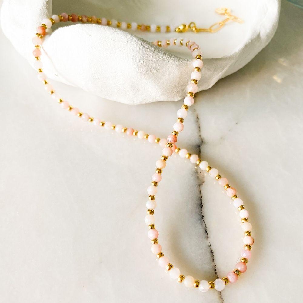 Giselle Pink Opal Necklace