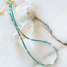 Load image into Gallery viewer, Laika Natural Pearl Turquoise &amp; Coral Necklace | Limited Edition
