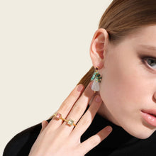 Load image into Gallery viewer, Lebanon Aquamarine &amp; Emerald &amp; Tourmaline Earrings I Limited Edition
