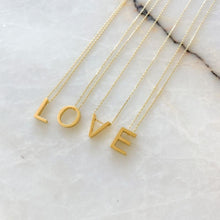 Load image into Gallery viewer, Alphabet Silver Chain Necklace | E
