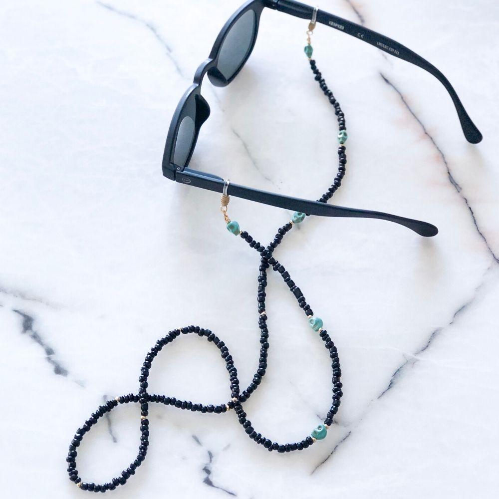 Luca Turquoise Stone Eyeglass Chain