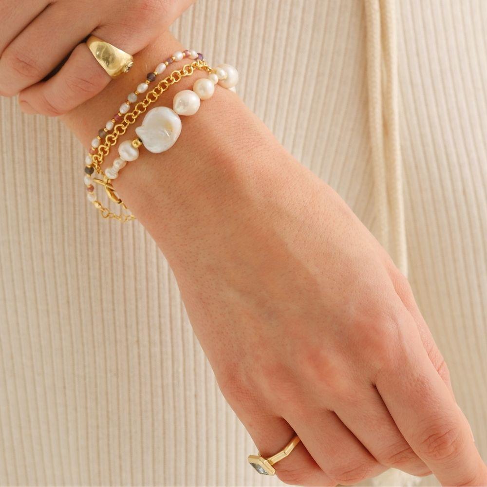 Lulu Natural Pearl & Natural Stone Bracelet