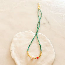 Load image into Gallery viewer, Medi Natural Pearl Turquoise Necklace
