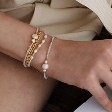 Load image into Gallery viewer, Fanny Natural Pearl Aquamarine Bracelet
