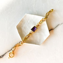 Load image into Gallery viewer, Moonlit Amethyst Silver Bracelet I Limited Edition
