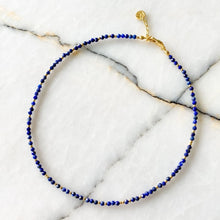 Load image into Gallery viewer, Quora Lapis Lazuli Silver Necklace
