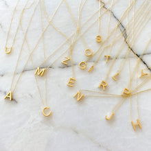 Load image into Gallery viewer, Alphabet Silver Chain Necklace | H
