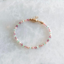 Load image into Gallery viewer, Summer Pink Opal &amp; Jade &amp; Quartz Bracelet
