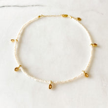 Load image into Gallery viewer, Vivi Citrine Charm and Pearl Necklace
