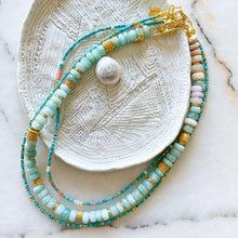 Load image into Gallery viewer, Laika Natural Pearl Turquoise &amp; Coral Necklace | Limited Edition
