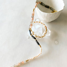 Load image into Gallery viewer, Annie Sunstone &amp; Labradorite &amp; Pearl Necklace
