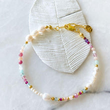 Load image into Gallery viewer, Gamora Natural Stone and Pearl Bracelet
