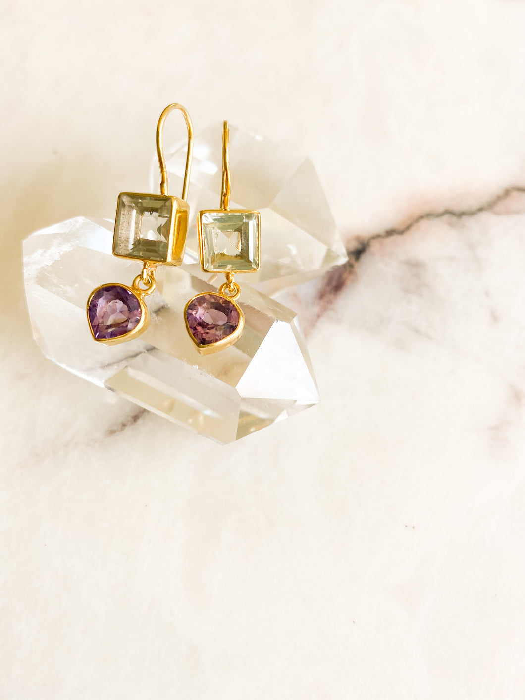 Glorious Optimism Amethyst Earrings I Limited Edition