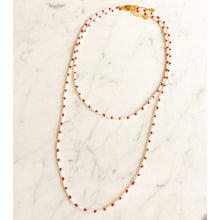 Load image into Gallery viewer, Golden Sands Coral Necklace
