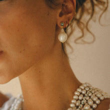 Load image into Gallery viewer, Just Like Magic Spinel Baroque Pearl Earrings
