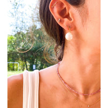 Load image into Gallery viewer, Just Like Magic Tourmaline Baroque Pearl Earrings
