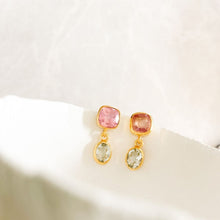 Load image into Gallery viewer, La Boom Morganite &amp; Aquamarine Earrings I Limited Edition
