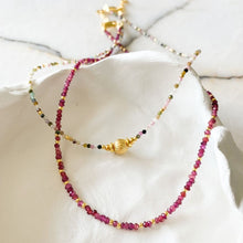 Load image into Gallery viewer, Leilani Fire Garnet Silver Necklace

