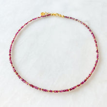 Load image into Gallery viewer, Leilani Fire Garnet Silver Necklace
