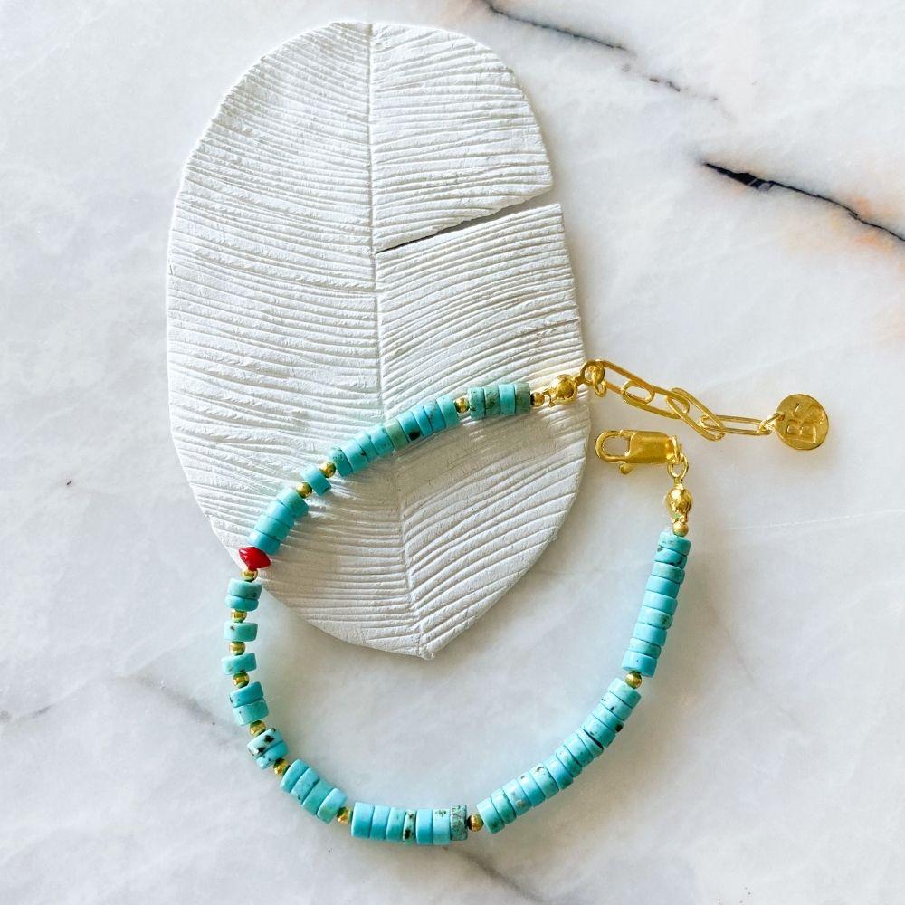 Leyla Turquoise & Coral Bracelet